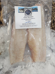 Atlantic Black Sea Bass - Quick-Frozen 2 x Fillets